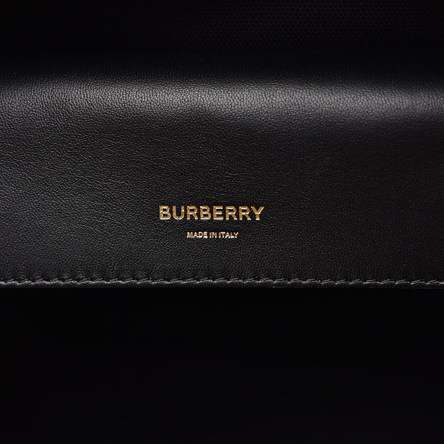 Burberry Smooth Calfskin Paneled Medium Cube Bowling Bag Black 6 of 11