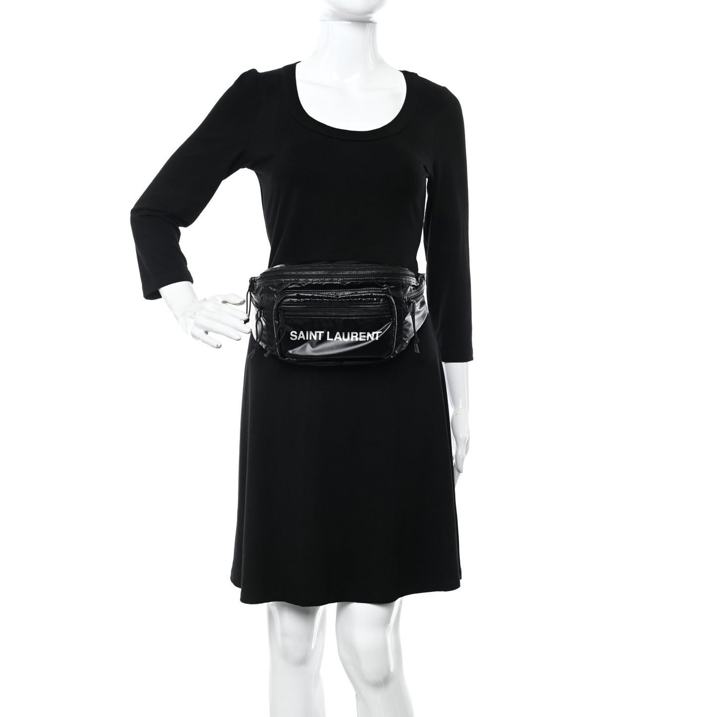 Nylon Logo Nuxx Body Belt Bag Black