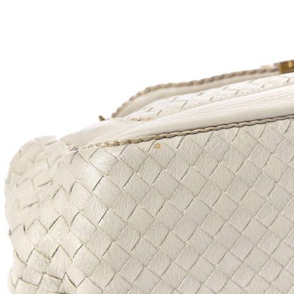 Bottega Veneta Nappa Intrecciato Napoli Shoulder Bag Cream 12 of 14