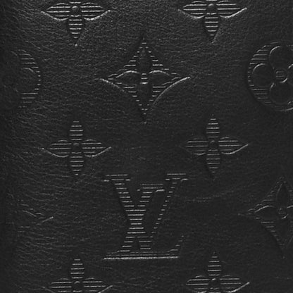 Louis Vuitton Calfskin Monogram Shadow Brazza Wallet Black 7 of 8
