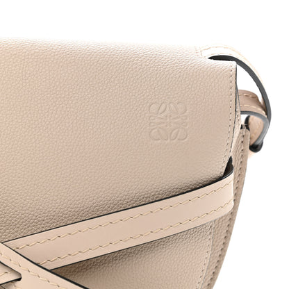 Loewe Grained Calfskin Small Gate Crossbody Bag Light Oat 8 of 10