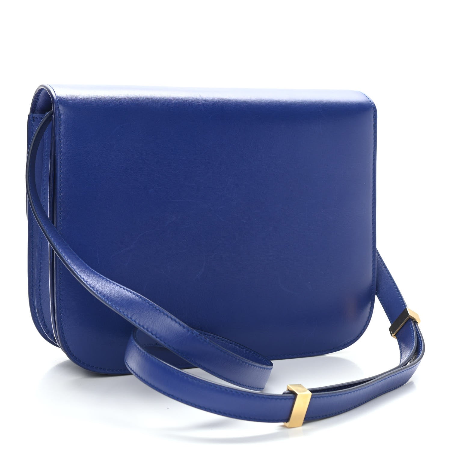 Celine Box Calfskin Medium Classic Box Flap Bag Indigo 3 of 12