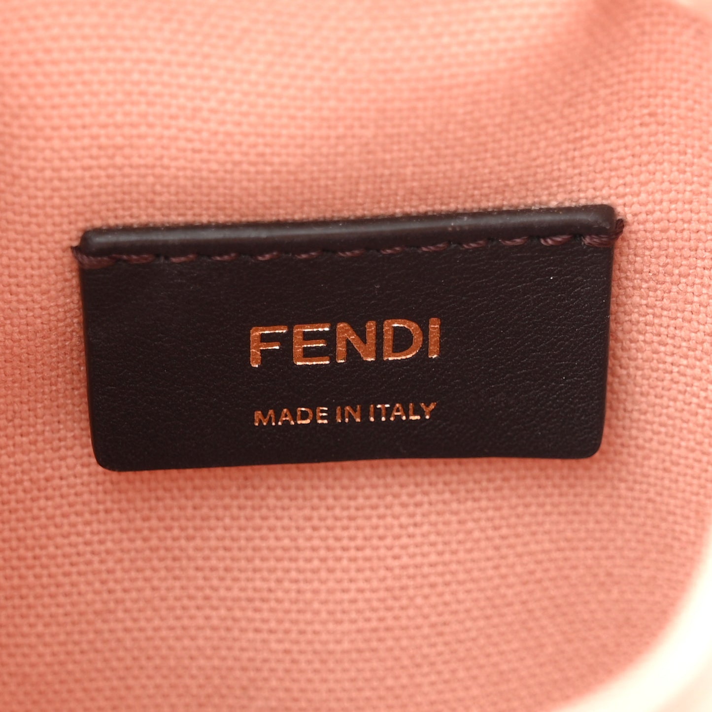 Canvas Nappa F is Fendi FF Embroidered Mini Mon Tresor Bucket Bag Baby Pink