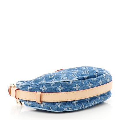 Louis Vuitton Monogram Denim Croissant MM Blue 5 of 13