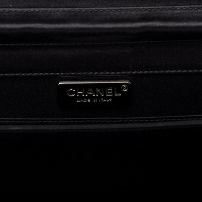 Chanel Satin Quilted CC Clutch With Chain Black 7 of 10