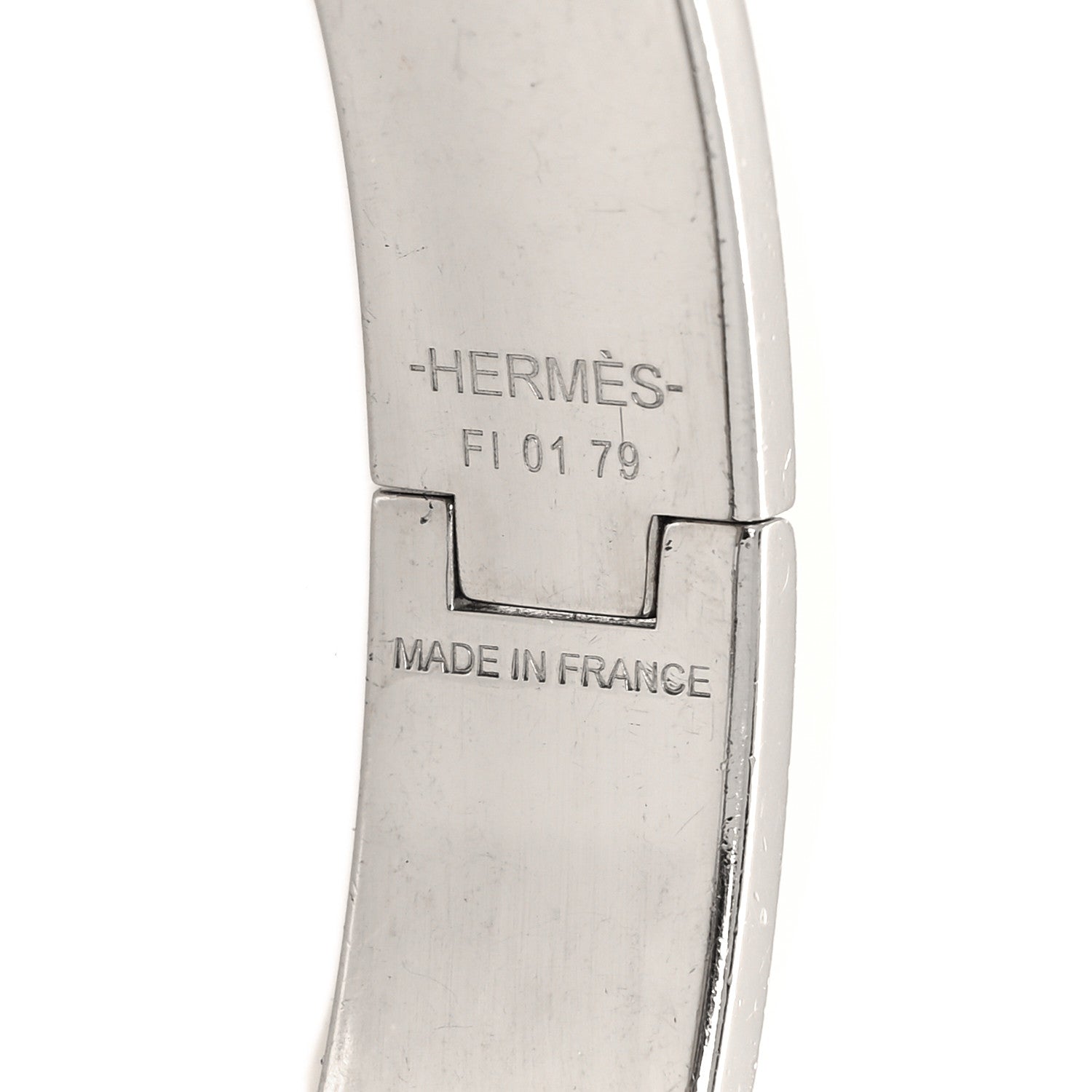 Hermes Enamel Printed Panoplie Equestre Narrow Clic Clac H Bracelet PM Positif Negatif 4 of 4