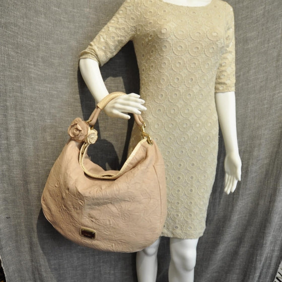 Jimmy Choo Leather Snake Trim Sky Hobo Pink 2 of 9