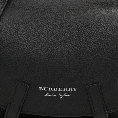 Burberry Soft Grain Calfskin Baby Bridle Saddle Bag Black 8 of 12