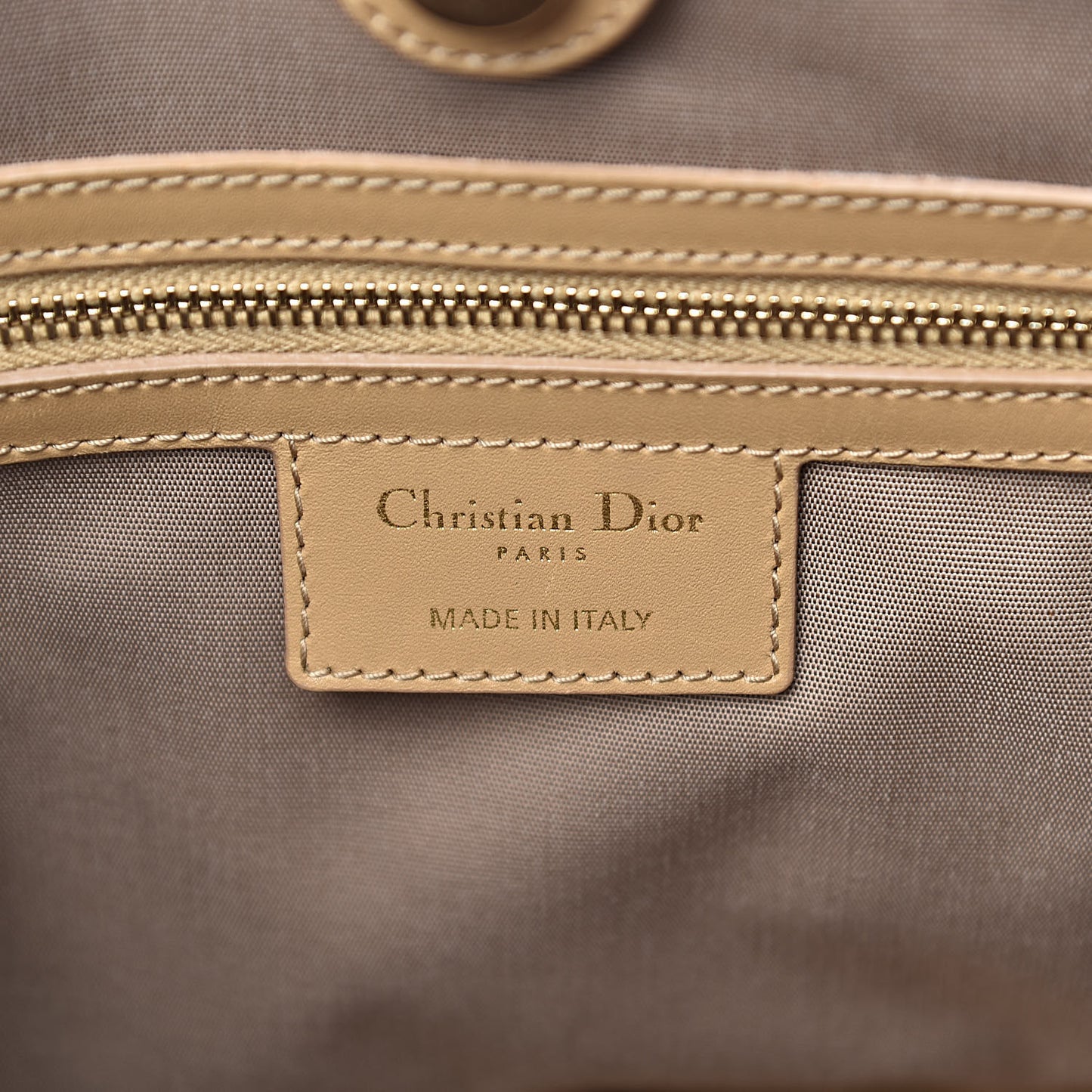 Coated Canvas Cannage Mini Panarea Tote Beige