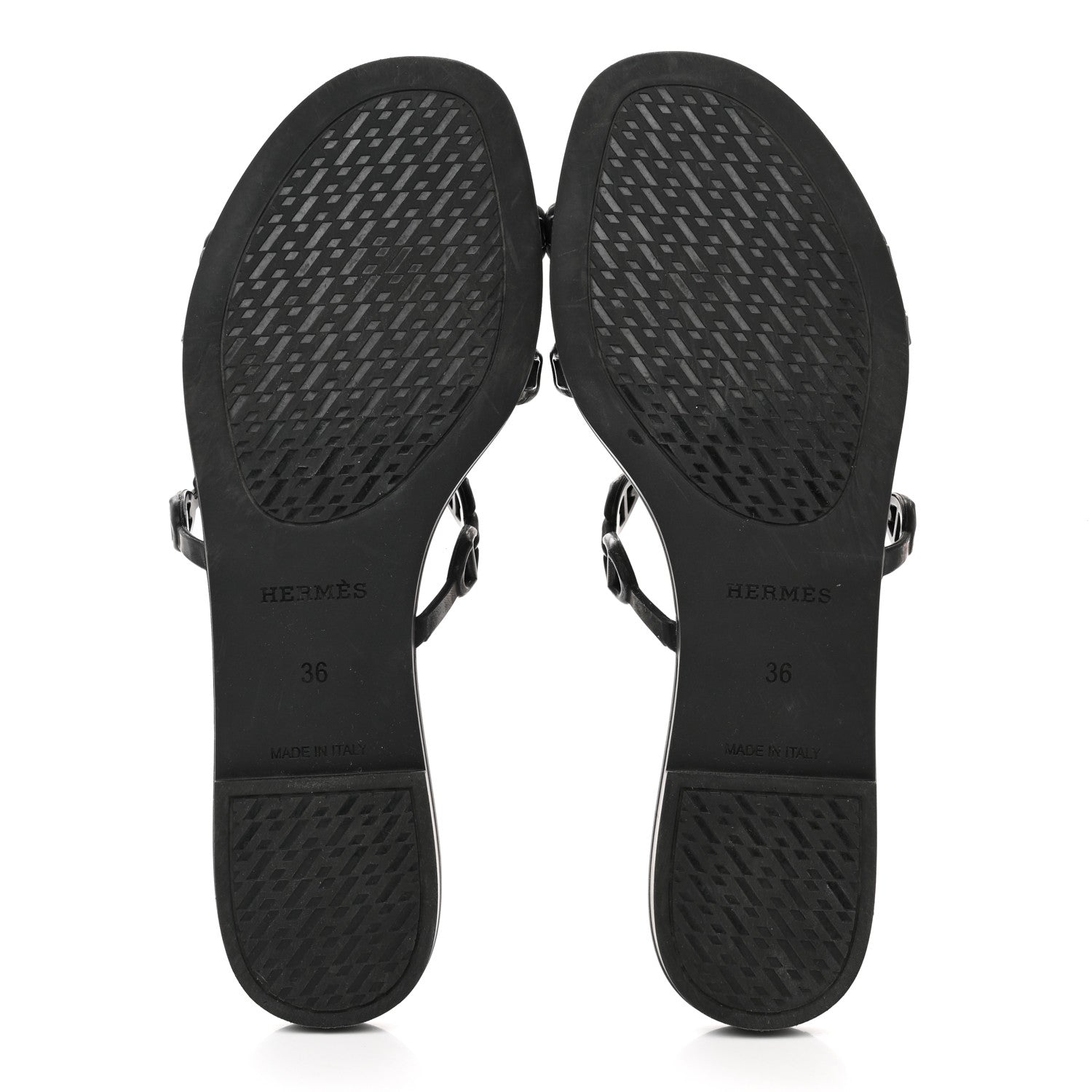 Hermes TPU Rivage Sandals 36 Black 5 of 9