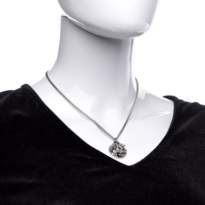 Chanel CC Coco Mademoiselle Coin Necklace Silver 2 of 7