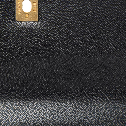 Chanel Caviar Quilted Small Coco Handle Flap Black 10 of 11