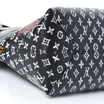 Louis Vuitton Calfskin Catogram Alma Souple MM Black 10 of 11