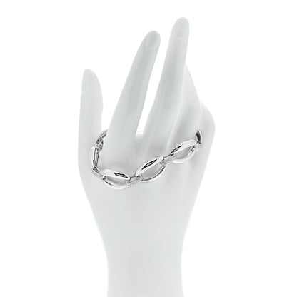 Parker & West by FASHIONPHILE 18K White Gold Diamond .60ct Oval Link Bracelet 2 of 7