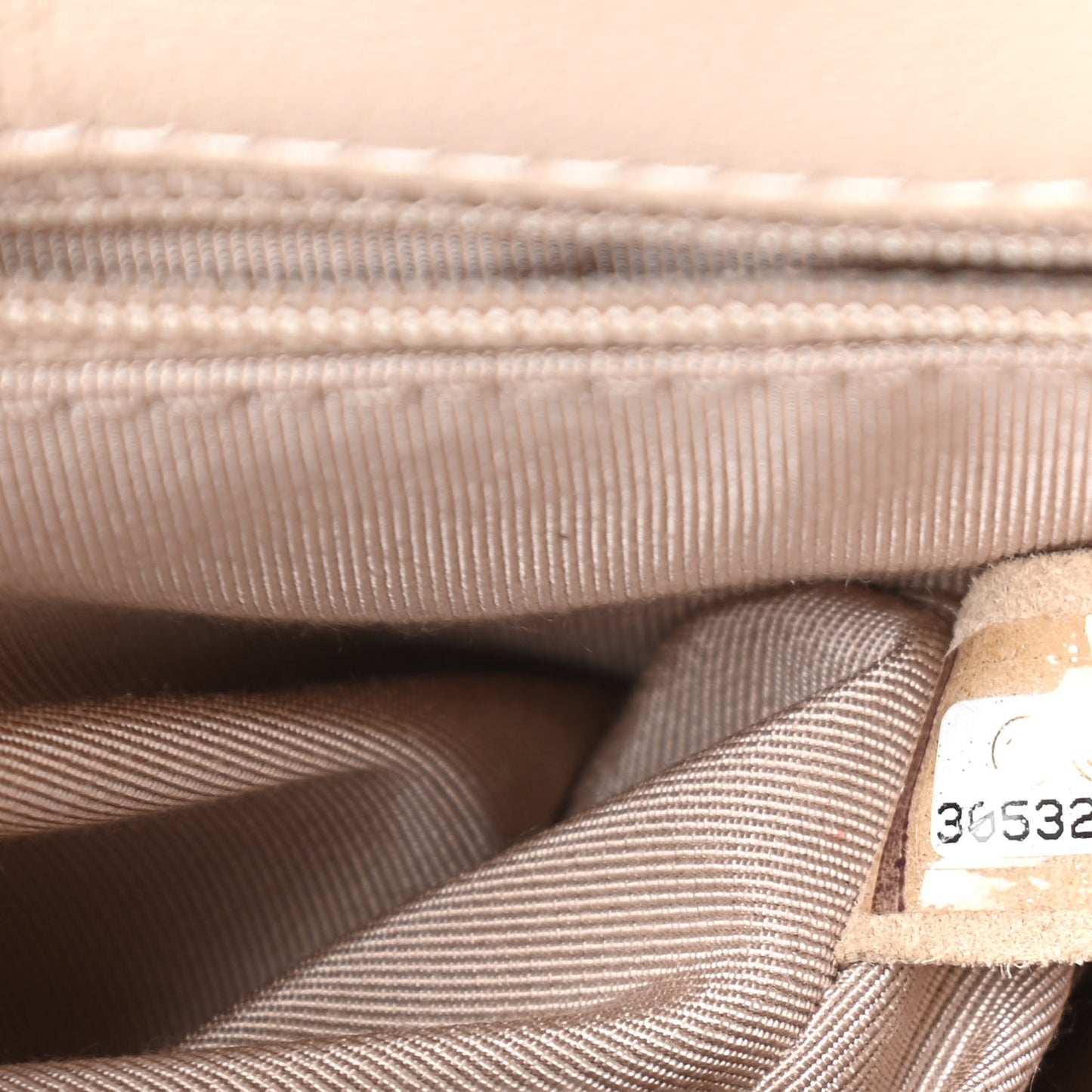 Goatskin Quilted Large Chanel 19 Flap Beige