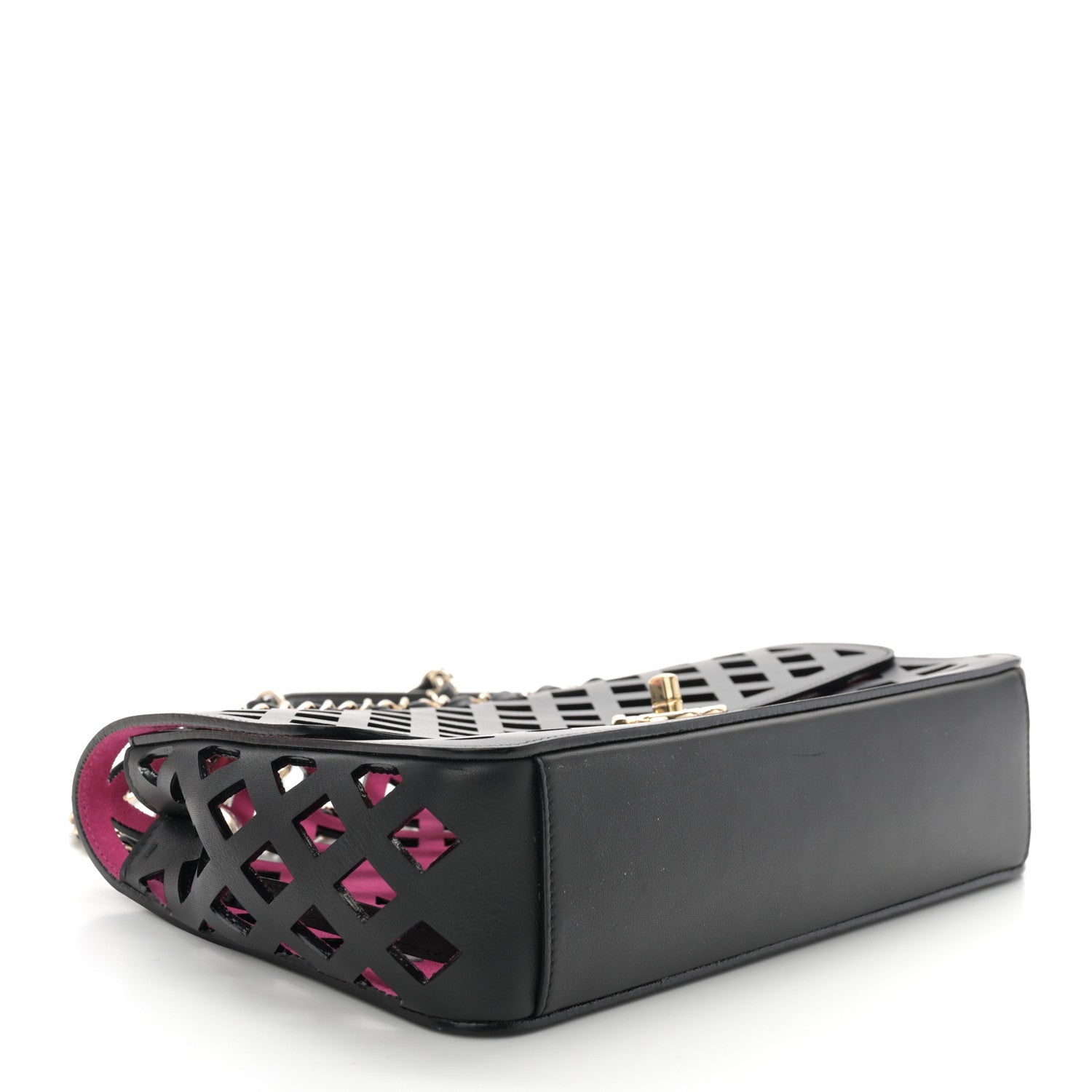 Chanel Lambskin Sea Through Flap Black Multicolor 5 of 14