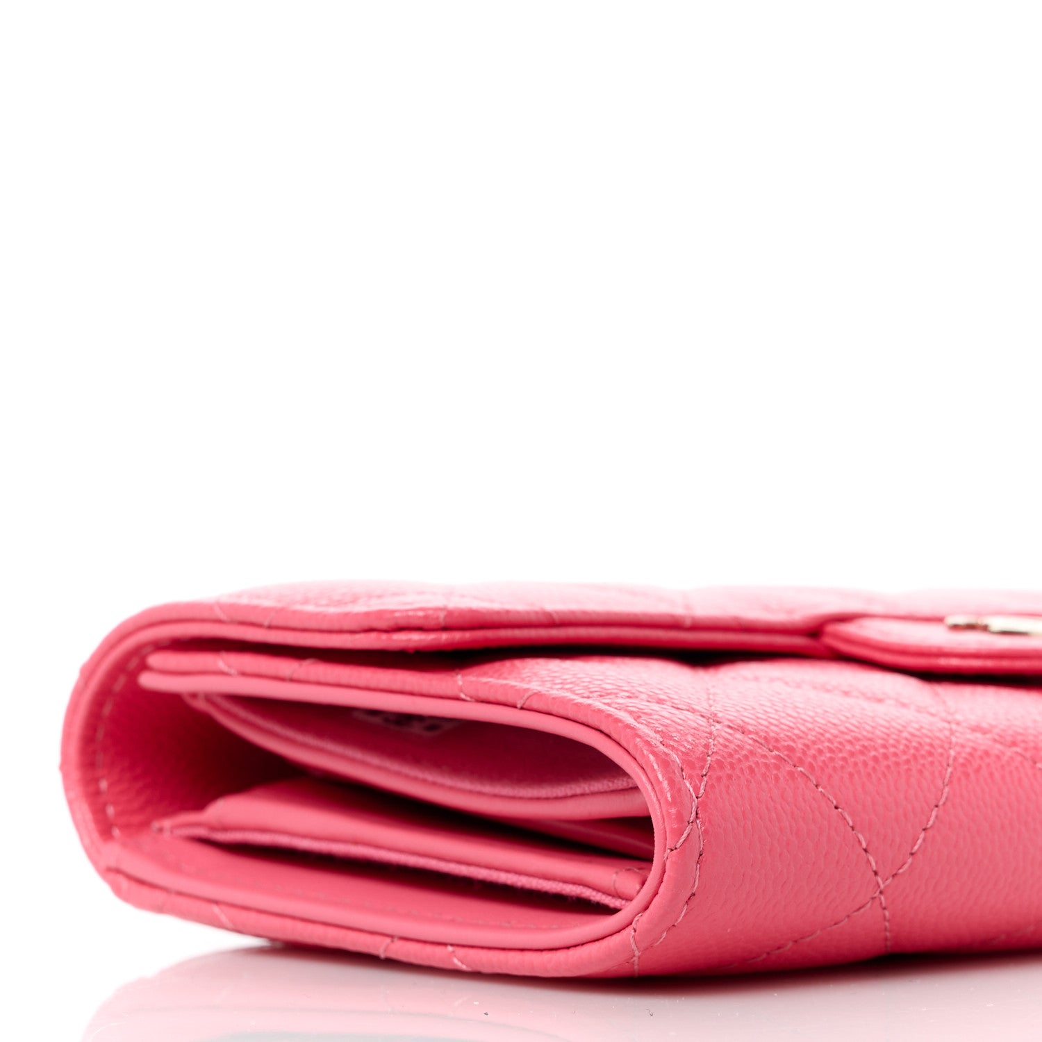 Chanel Caviar Quilted Medium Flap Wallet Pink 11 of 13