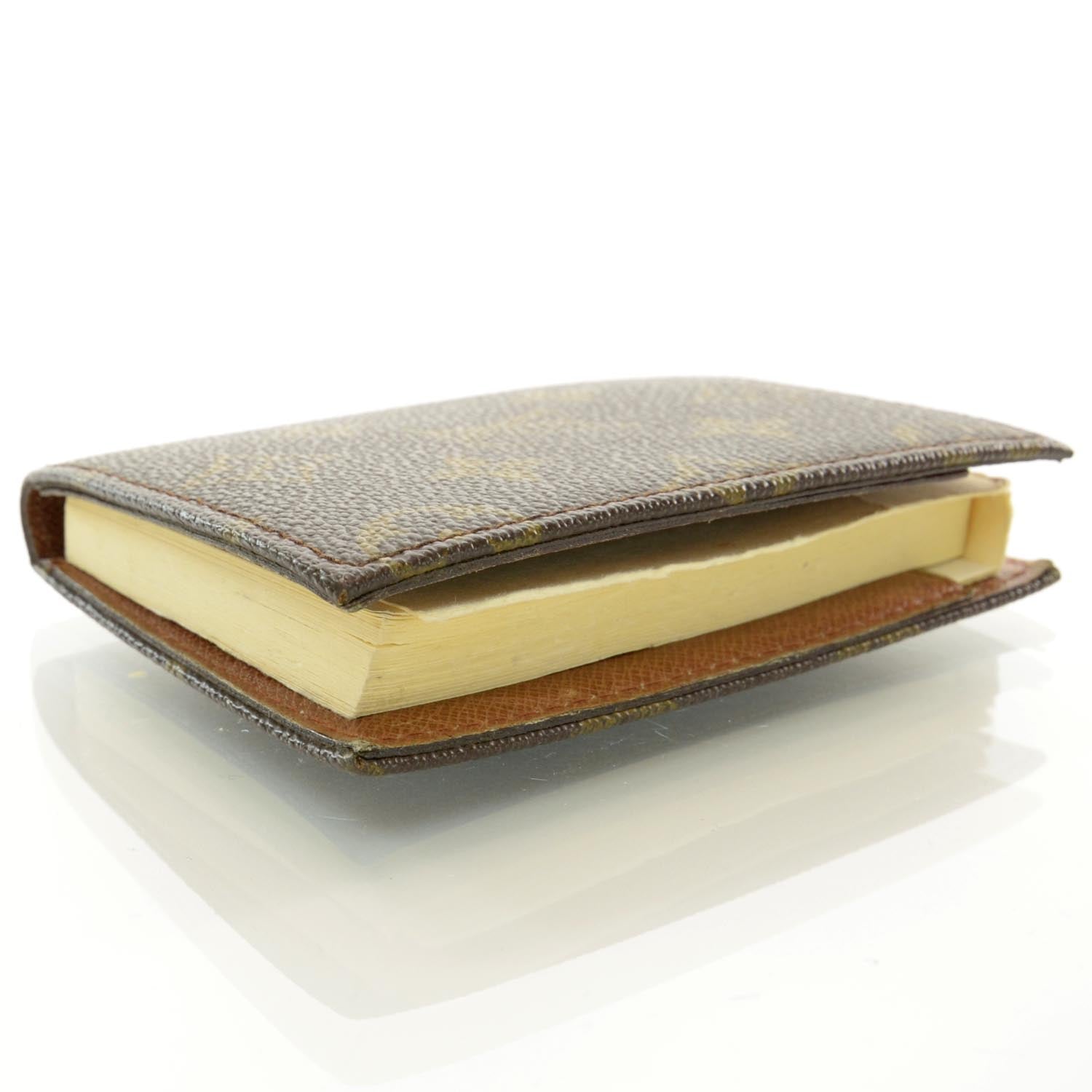 Louis Vuitton Monogram Notebook Holder w Notepad 4 of 7