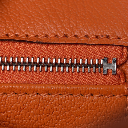 Hermes Taurillon Clemence Birkin 30 Orange 20 of 36
