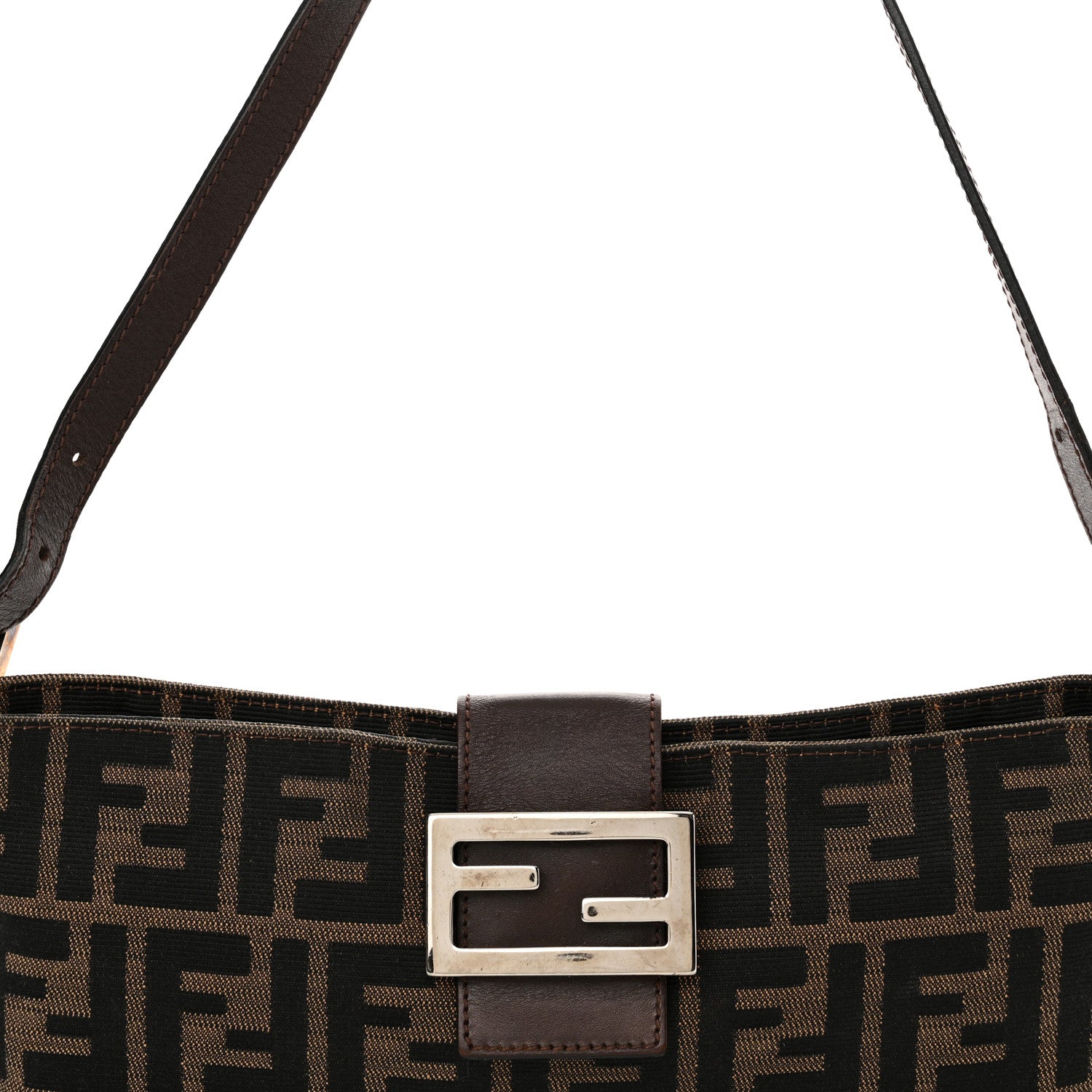 Fendi Zucca Shoulder Bag Tobacco 8 of 16