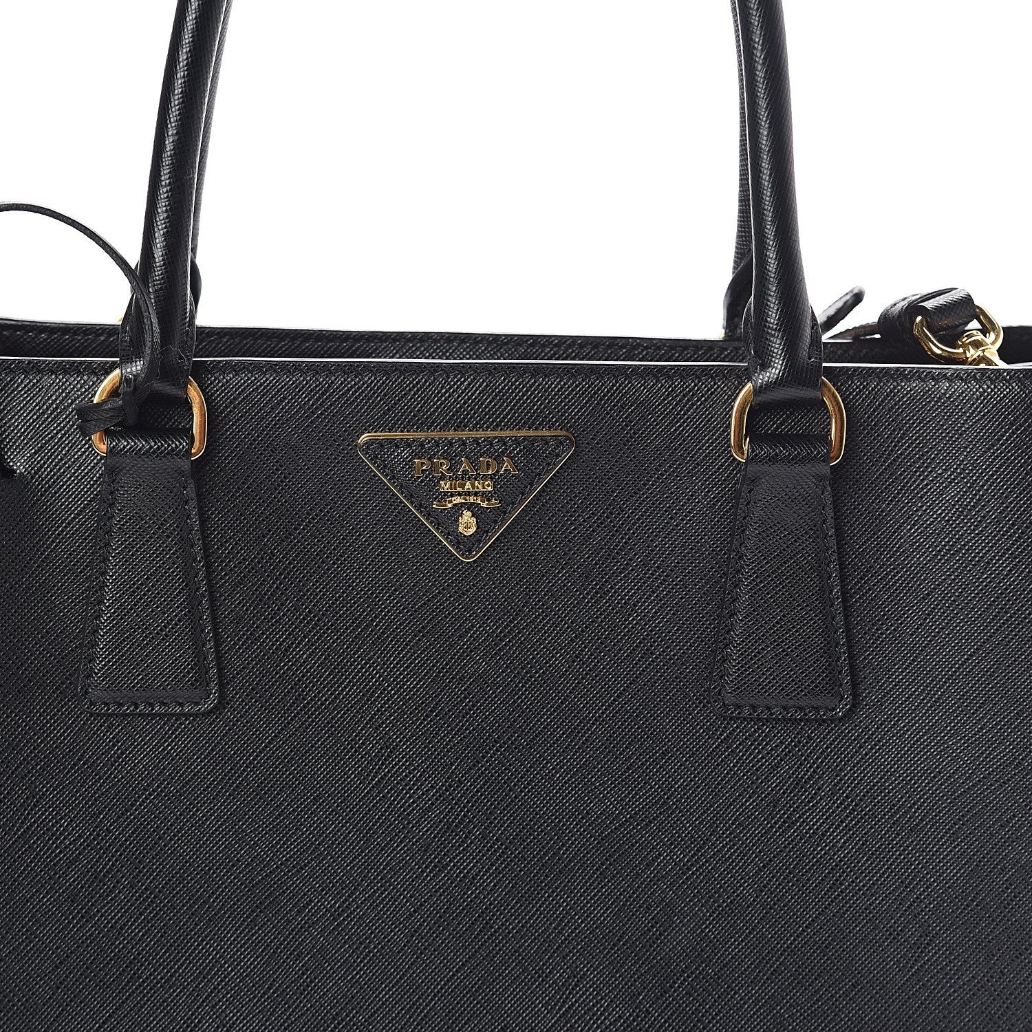Prada Saffiano Lux Medium Tote Black 6 of 8