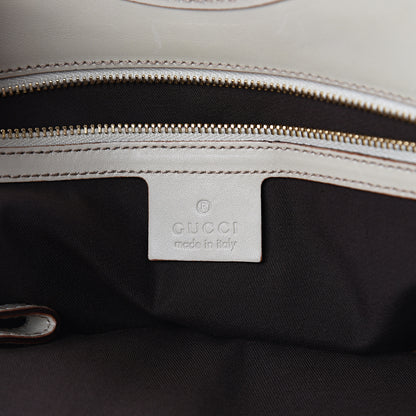 Gucci Calfskin Horsebit Embossed Large Glam Shoulder Bag White 5 of 8