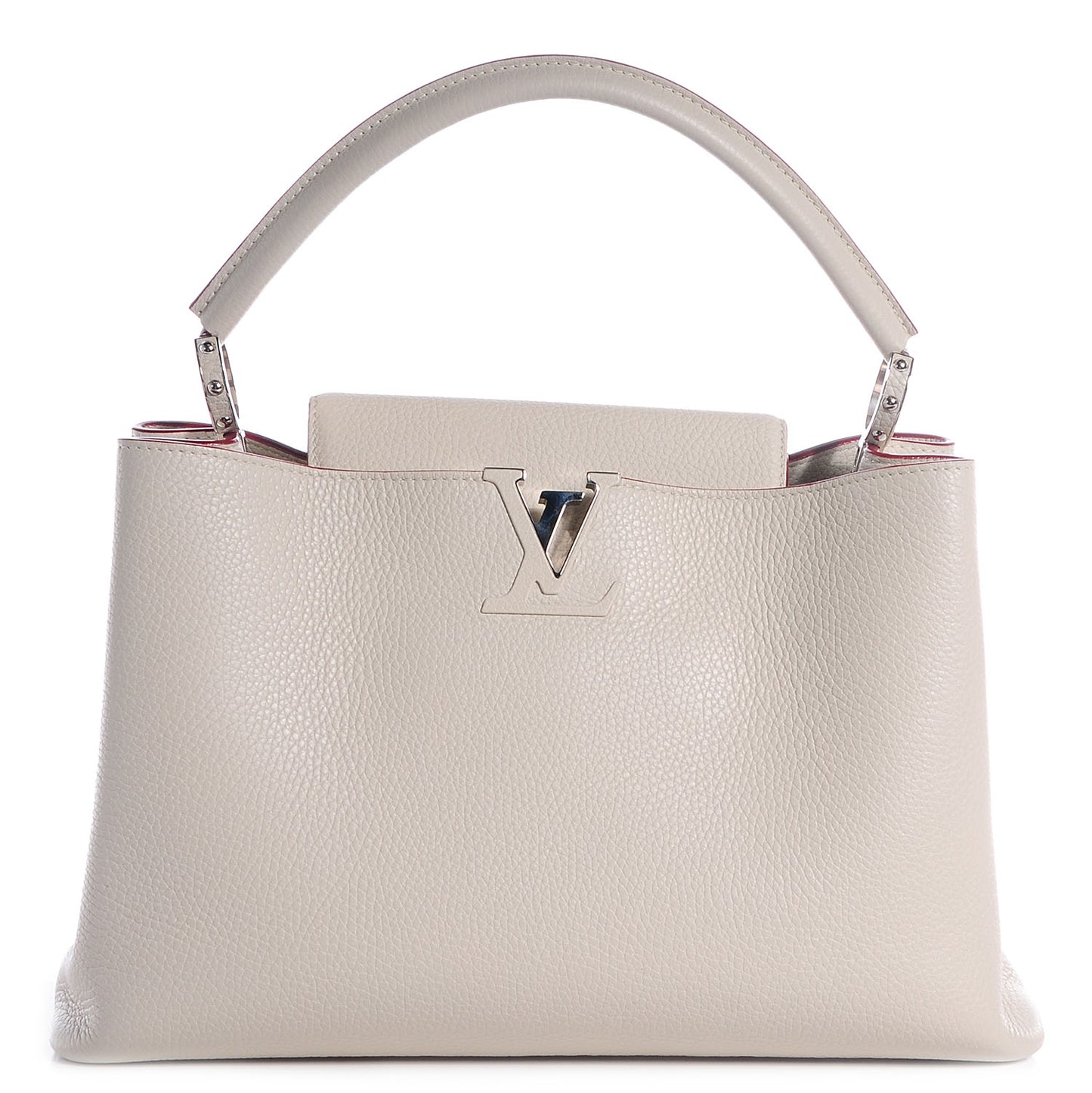 Taurillon Capucines MM Blanc Casse