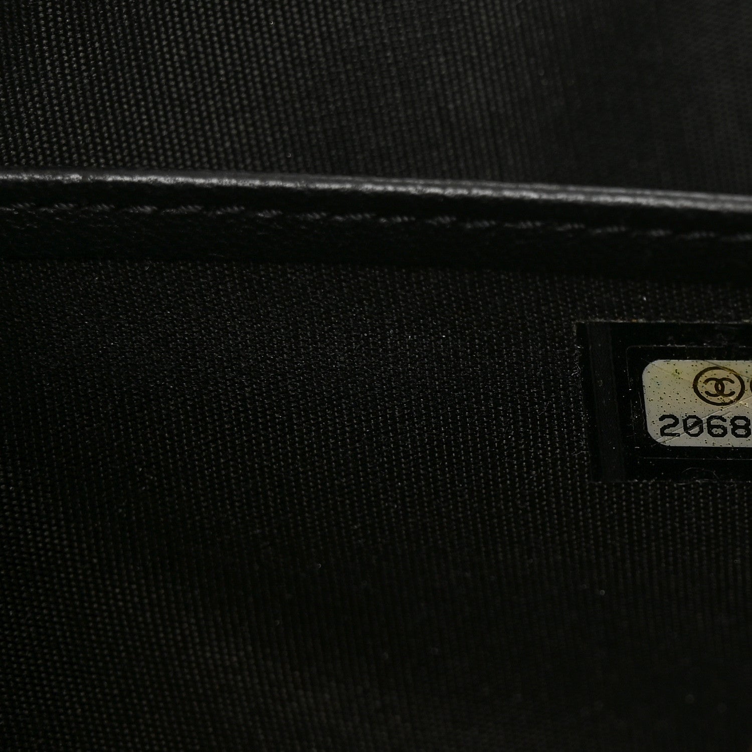 Chanel Glazed Calfskin Quilted Small Coco Boy Zip Around Wallet Black 8 of 8