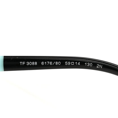 Tiffany Rimless Rectangle TF3088 Sunglasses Light Gold Blue 5 of 8