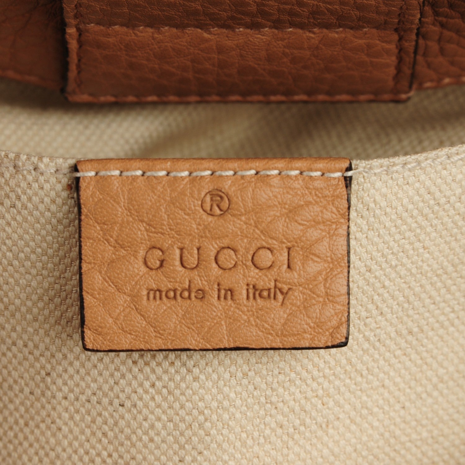 Gucci Cellarius Calfskin Mini Bamboo Shopper Tote Camelia 5 of 7