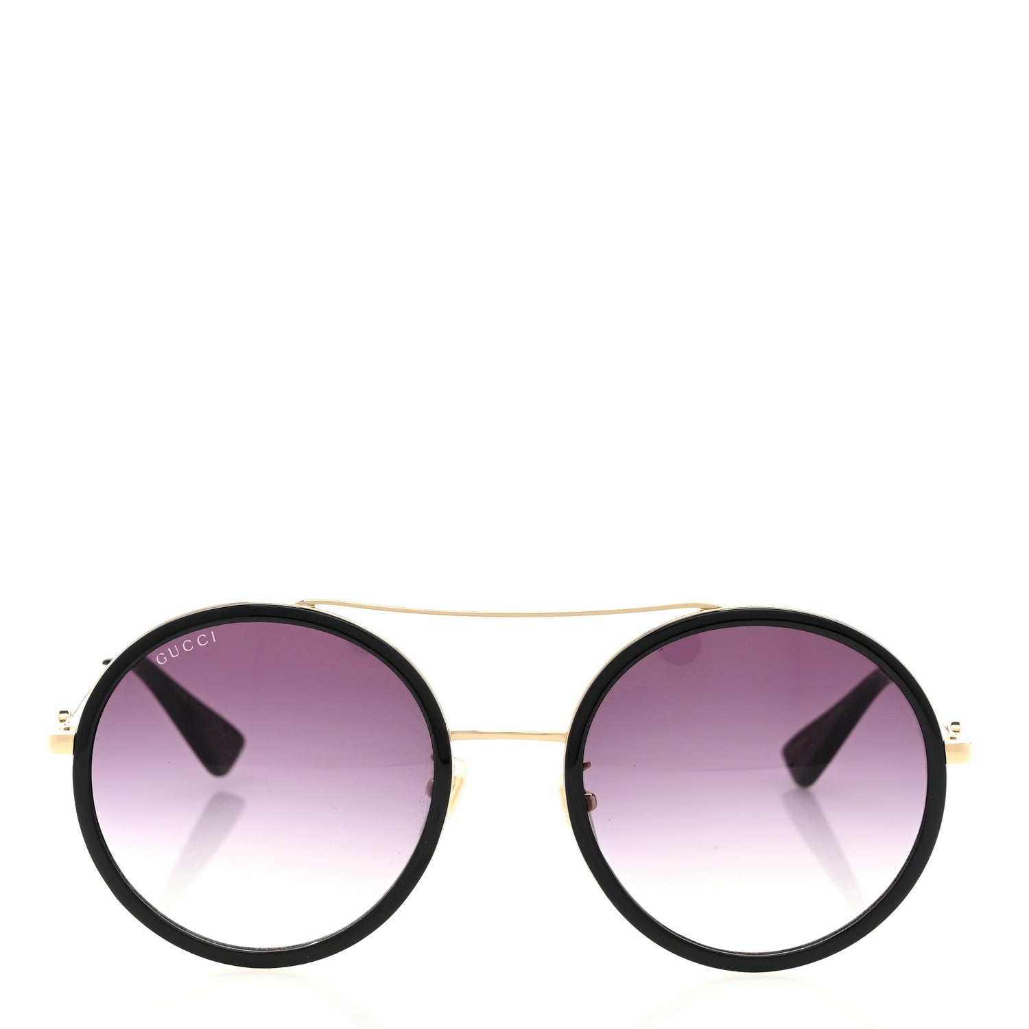 Gucci Metal Round Frame Sunglasses GG0061S Black 2 of 8