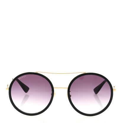 Gucci Metal Round Frame Sunglasses GG0061S Black 2 of 8