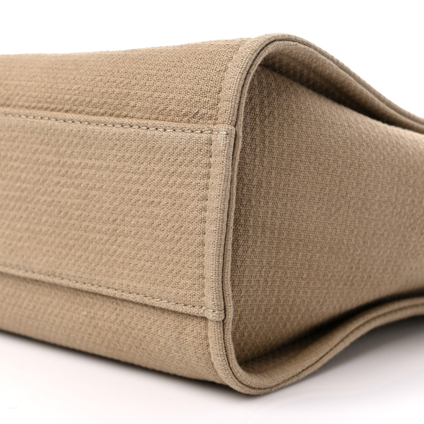 Mixed Fibers Small Deauville Tote Beige