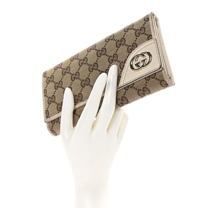 Gucci Monogram New Britt Continental Wallet Off White 2 of 10