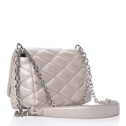 Louis Vuitton Lambskin Malletage GO-14 PM Silver 3 of 16