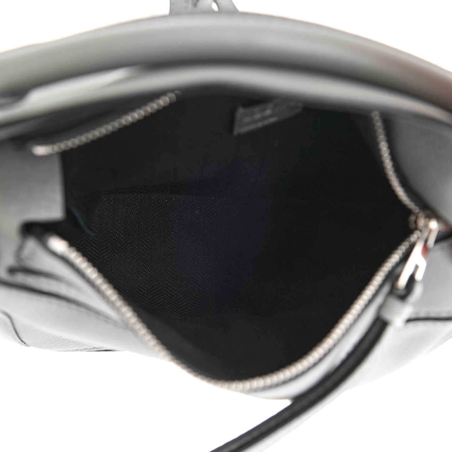 Metallic Calfskin Mini Puzzle Bag Gunmetal