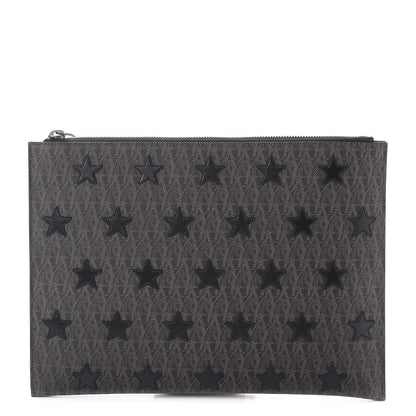 Saint Laurent Nappa Toile Classic Monogram Star Rider iPad Pouch Nero Black Lino 1 of 8