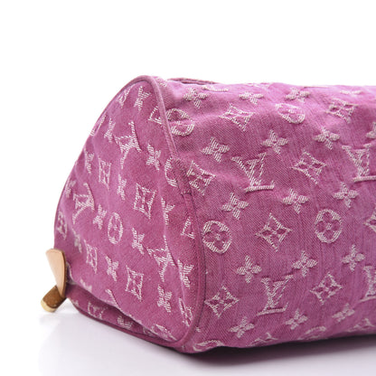 Louis Vuitton Monogram Denim Neo Speedy Fuchsia 9 of 21