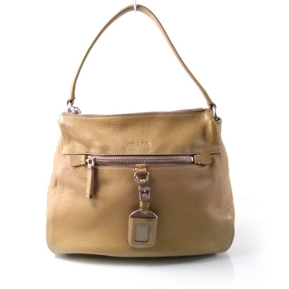 Prada Leather Semitracolla Shoulder Bag Tan 1 of 8