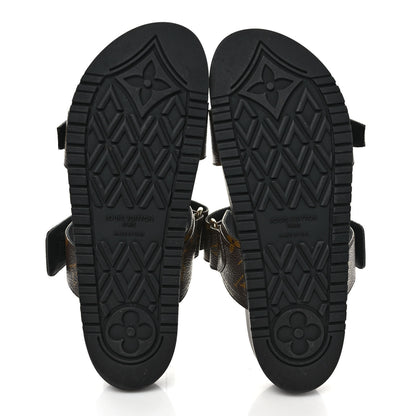 Louis Vuitton Monogram Bom Dia Mule Sandals 39 Black 5 of 8