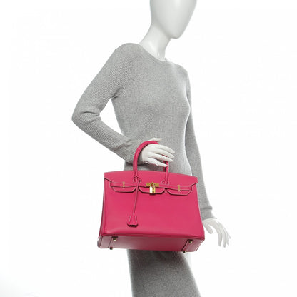 Hermes Epsom Birkin 35 Rose Tyrien 2 of 7