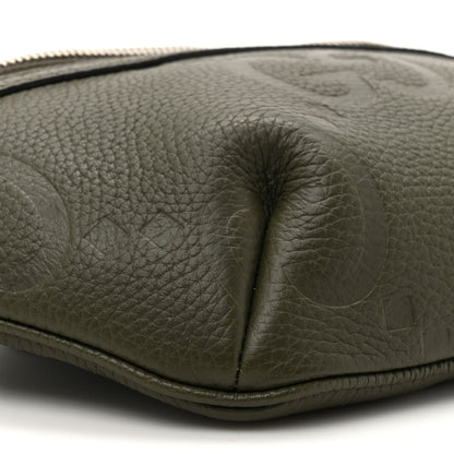 Gucci Piuma Calfskin Jumbo GG Embossed Small Belt Bag Dark Green 10 of 10