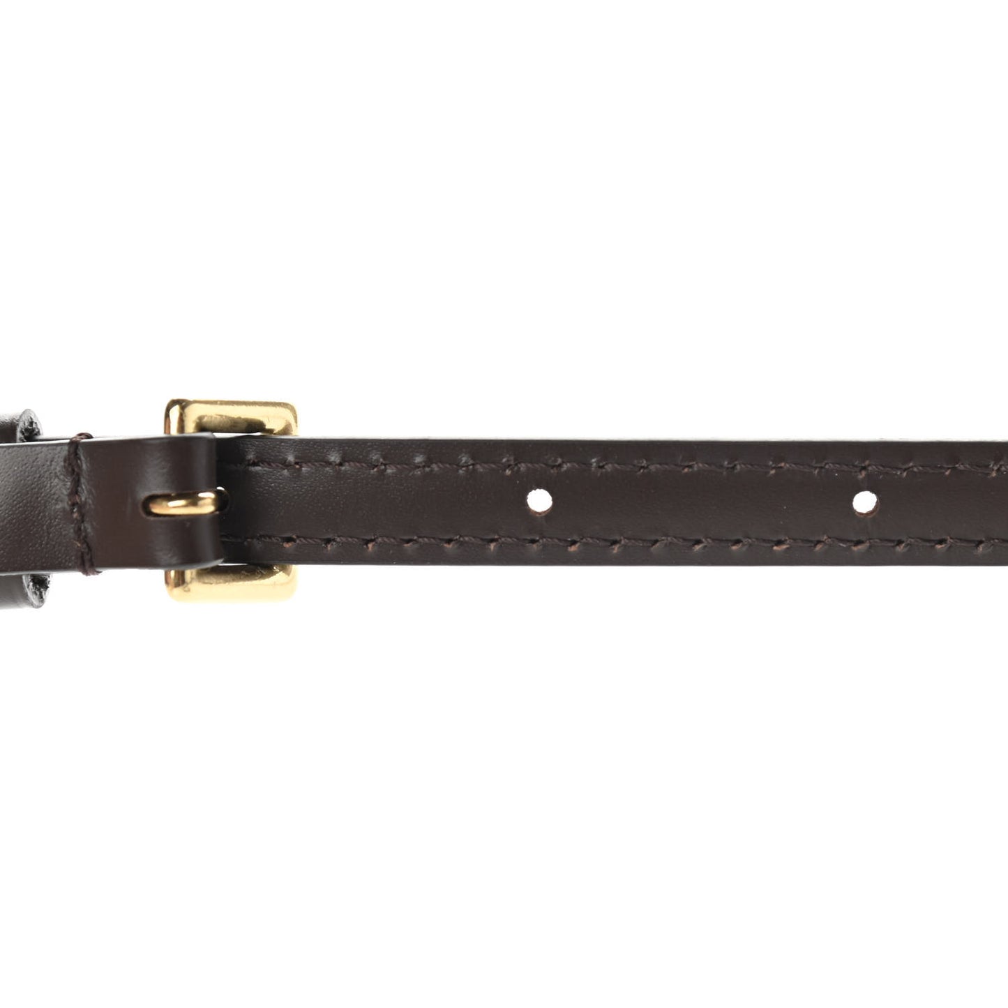 Calfskin 12mm Adjustable Shoulder Strap Brown