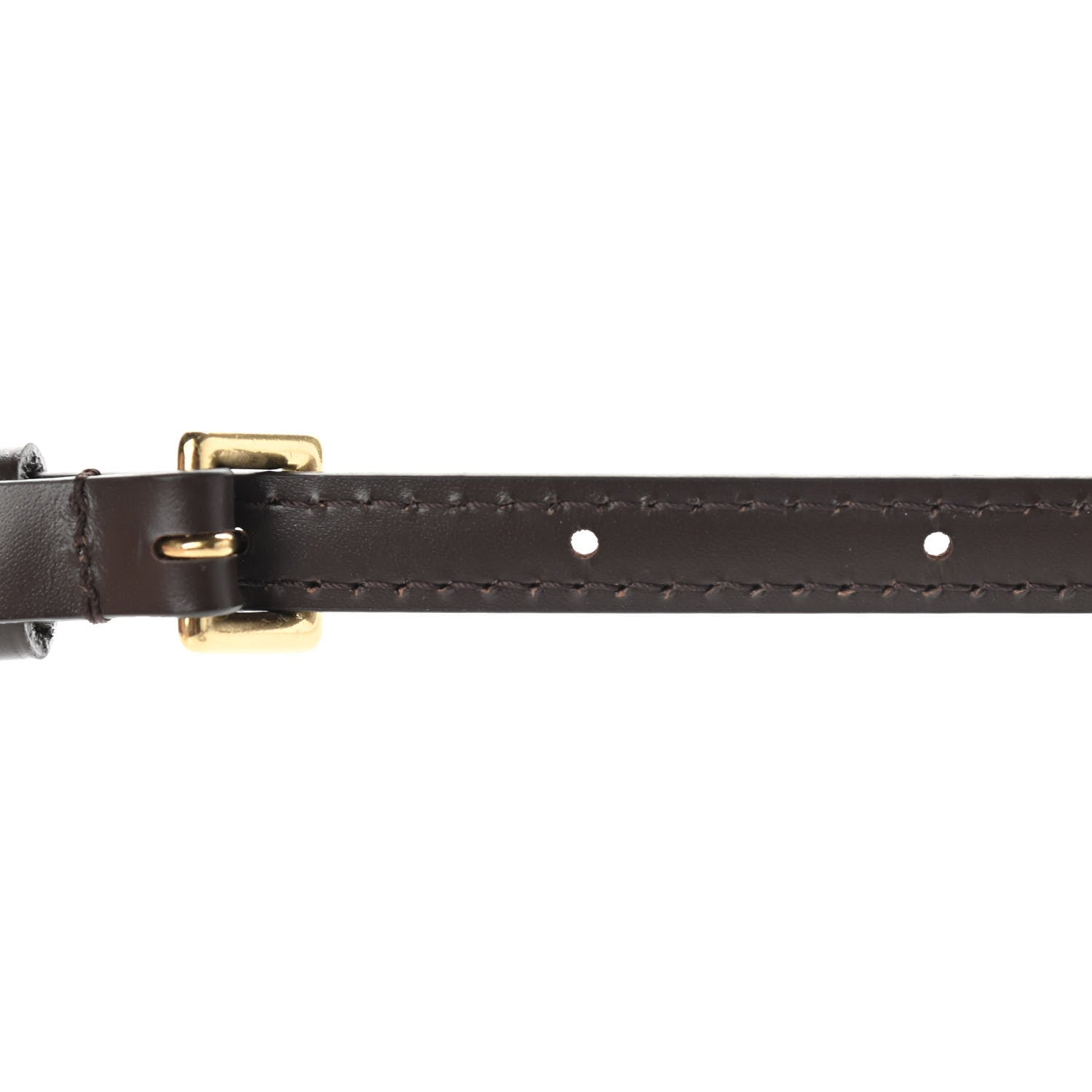 Louis Vuitton Calfskin 12mm Adjustable Shoulder Strap Brown 4 of 5