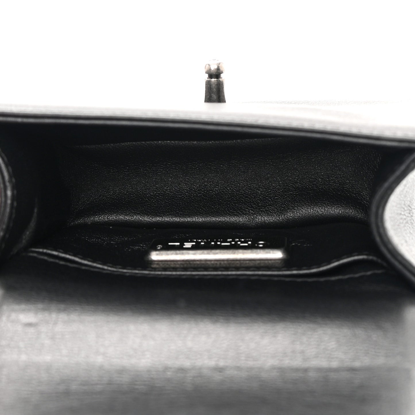 Galuchat Stingray Mini Boy Flap Black Silver