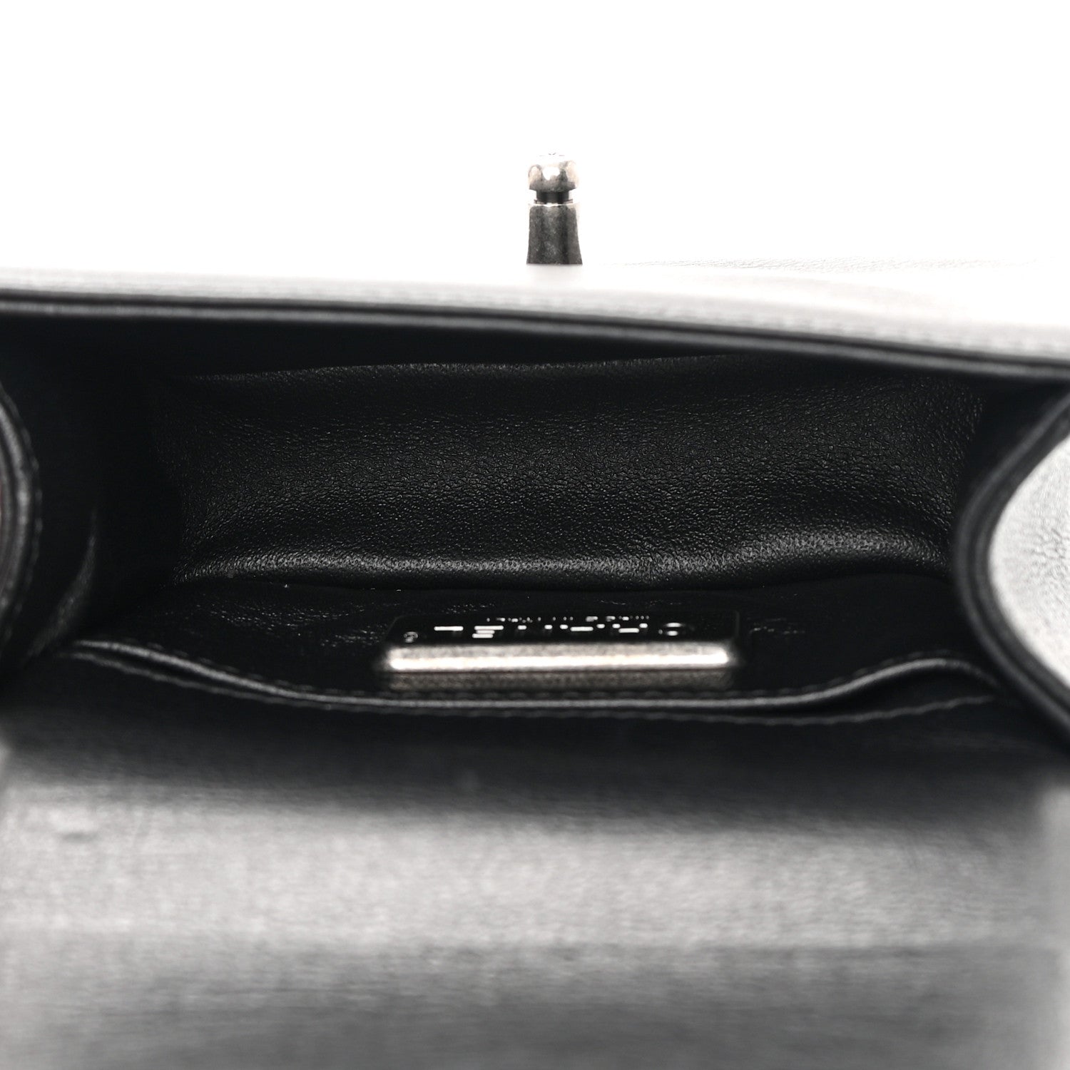 Chanel Galuchat Stingray Mini Boy Flap Black Silver 4 of 12