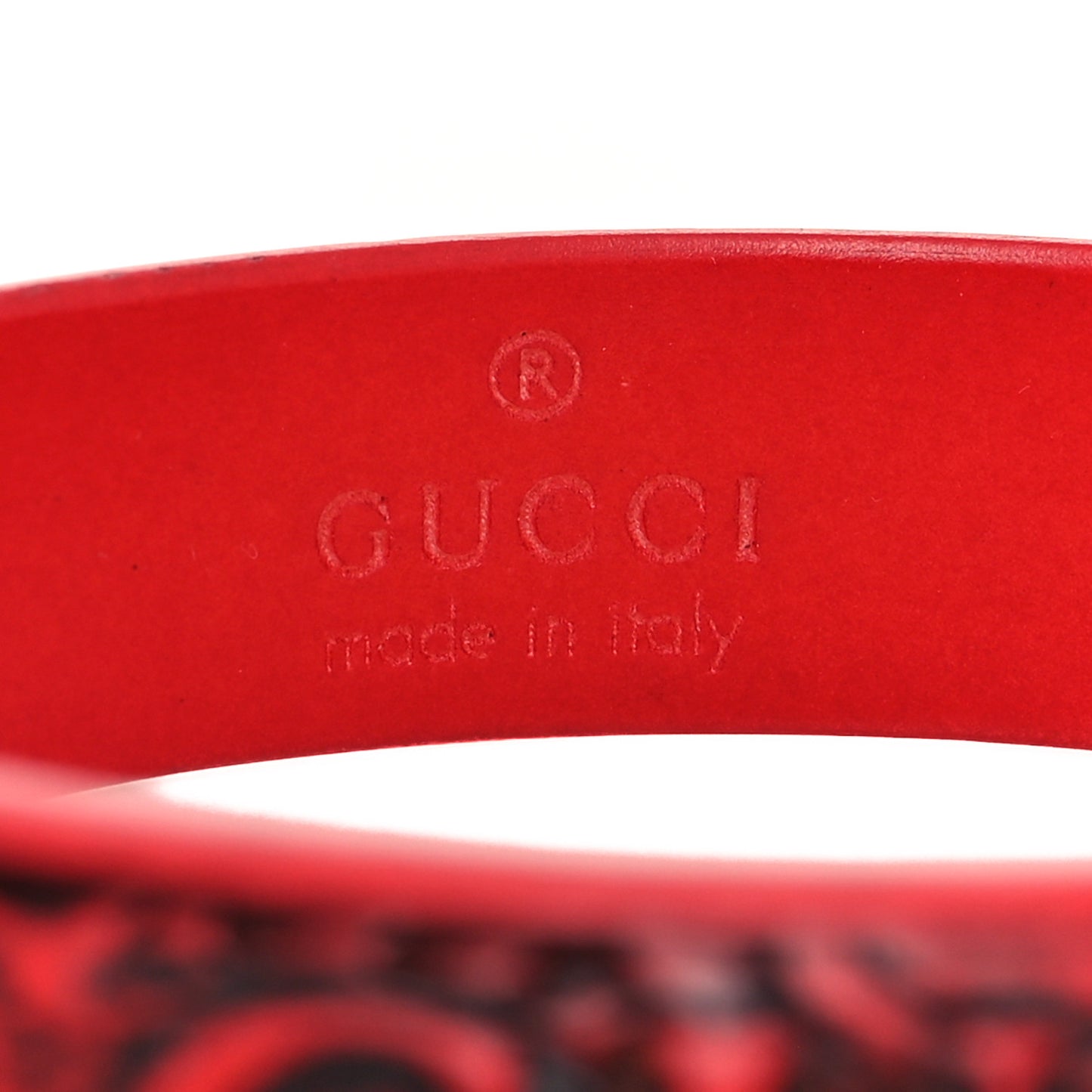 Resin Flora Bracelet Red