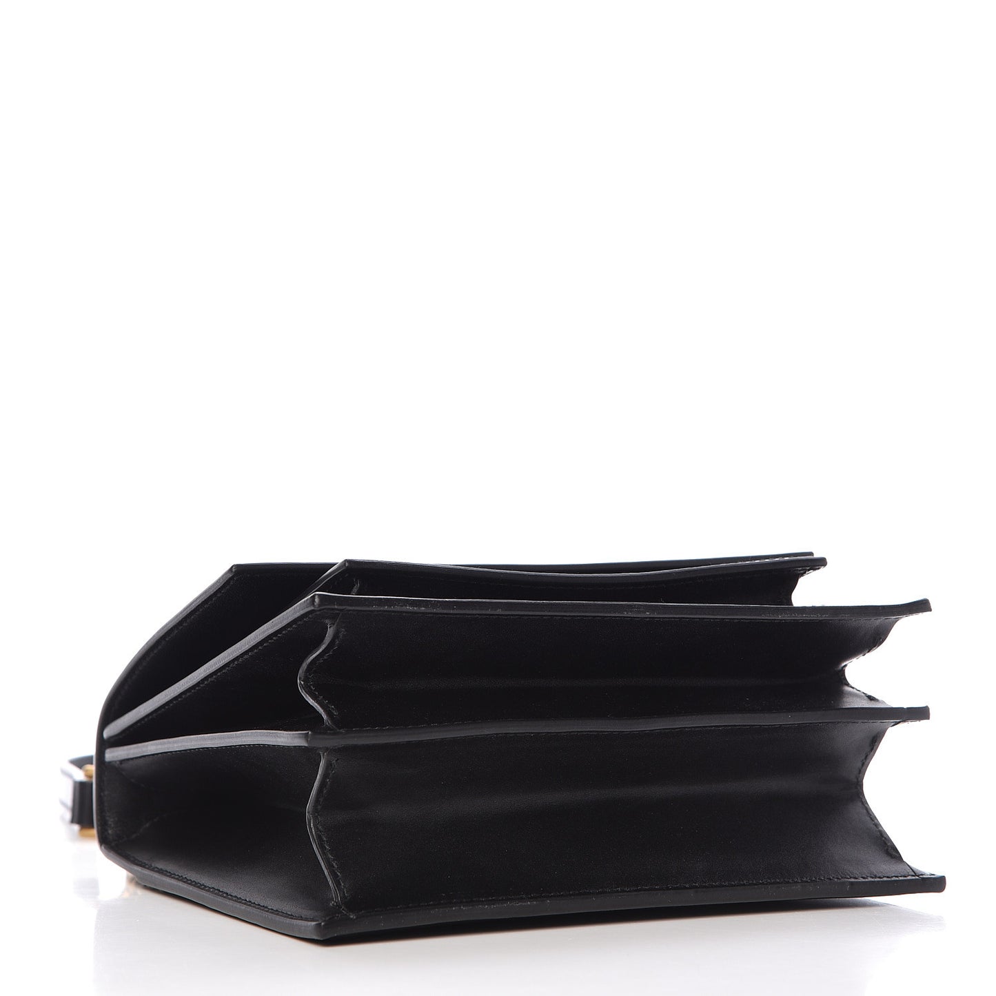Box Calfskin S Sharp Chain Shoulder Bag Black