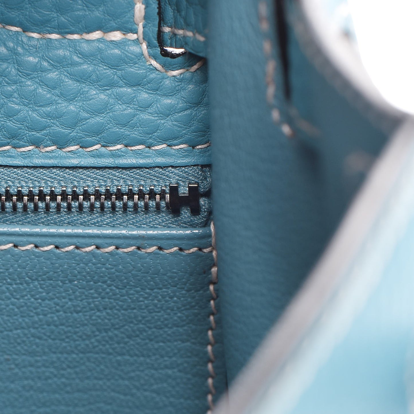 Togo Sellier Kelly 28 Blue Jean