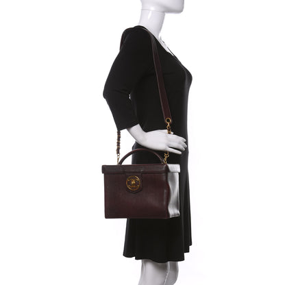 Chanel Caviar Vanity Case Burgundy 2 of 15